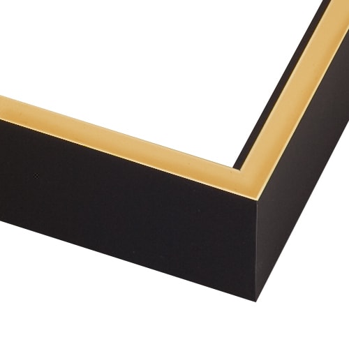 CF6 - CF6 - Large Canvas Floater - Black w/ Gold